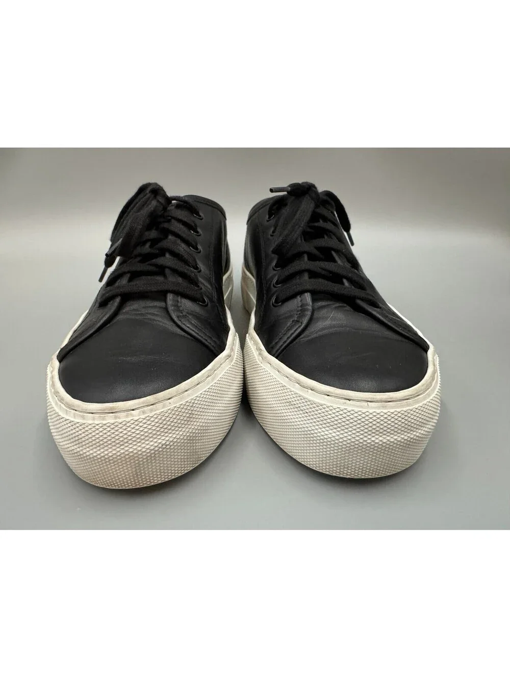 Women’s Common Projects Tournament Leather Trainer Sneakers 4017 Black US 5